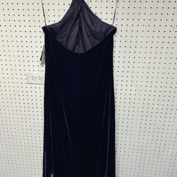 Ralph Lauren Purple Velvet Midi Dress - Picture 5 of 5